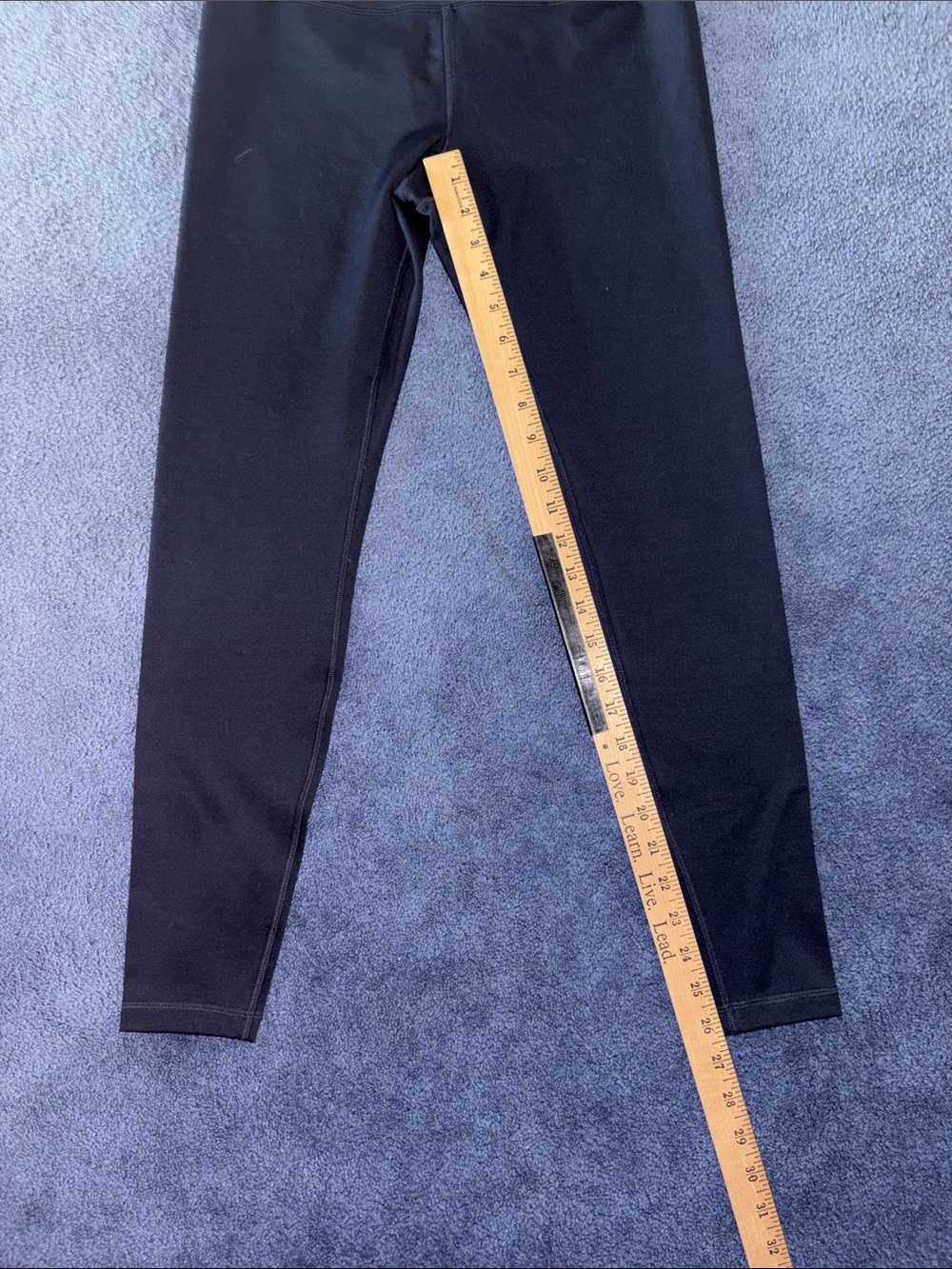 Spyder Active Navy Blue Leggings with Red Accent - Picture 4 of 5